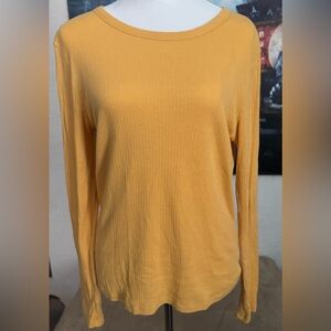 Wild Fable Yellow Long Sleeve Shirt Sz XL